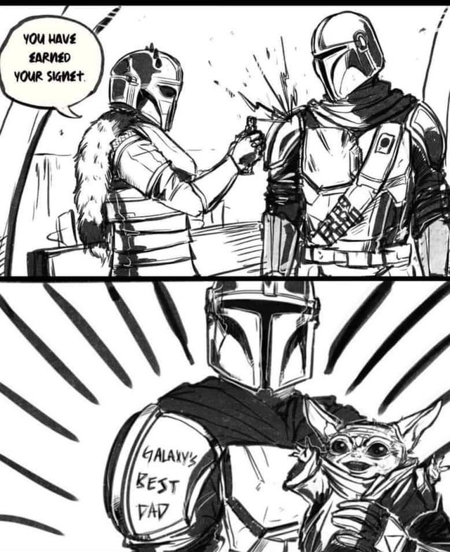wholesome - mandalorian signet episode 8 - You Have Sarned Your SIGNet Igalaxy'S Best Pad