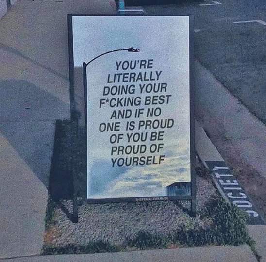 wholesome - you re literally doing your best - You'Re Literally Doing Your FCking Best And If No One Is Proud Of You Be Proud Of Yourself