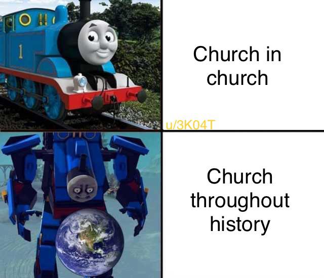 dank meme - technoblade meme - O Ho Church in church u3K041 Oo Church throughout history