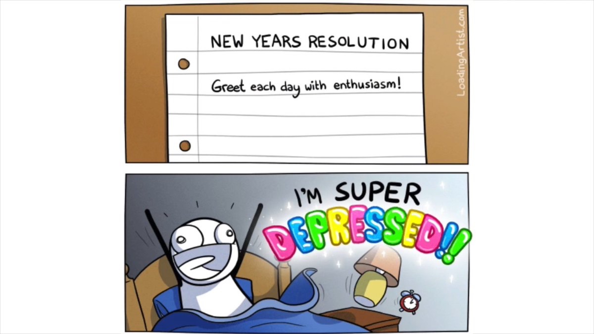 dark meme - greet each day with enthusiasm - New Years Resolution Loading Artist.com Greet each day with enthusiasm! I'M Super Orgress00