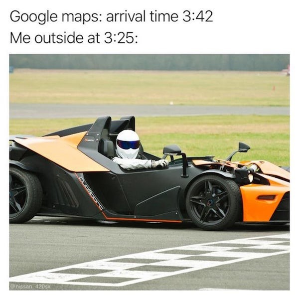 humpday collection - KTM X-Bow - Google maps arrival time Me outside at nissan 4205X