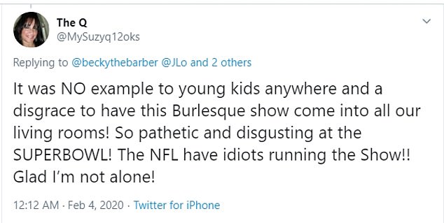 embarrassing story tweets - The Q 12oks and 2 others It was No example to young kids anywhere and a disgrace to have this Burlesque show come into all our living rooms! So pathetic and disgusting at the Superbowl! The Nfl have idiots running the Show!! Gl