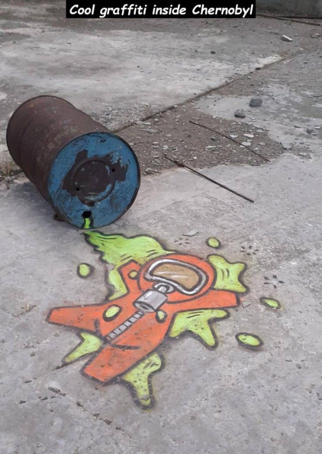 street art - Cool graffiti inside Chernobyl
