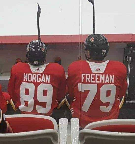 morgan freeman hockey - Morgan Freeman