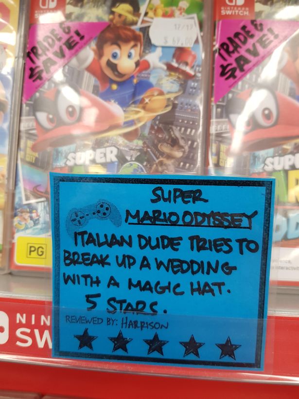 toy - Switch Super Mario Odyssey Italian Dude Tries To Pg Break Up A Wedding With A Magic Hat. 5 Stads. S Nin Reviewed By Harrison