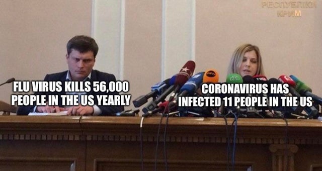 communication - Kpm Flu Virus Kills 56,000 People In The Us Yearly Coronavirus Has Infected 11 People In The Us