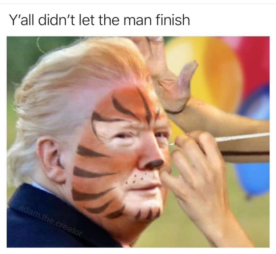 Donald Trump - Y'all didn't let the man finish adam.the.creator