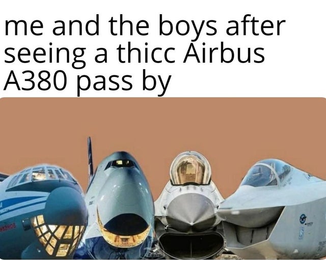 google one pass - me and the boys after seeing a thicc Airbus A380 pass by