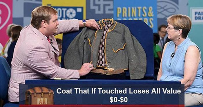 antiques roadshow meme - oc Prints& Coat That If Touched Loses All Value $0$0