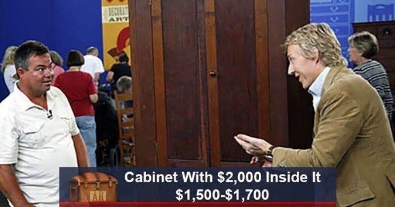 antiques roadshow funny - Cabinet With $2,000 Inside It $1,500$1,700
