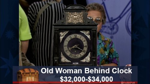 fake antiques roadshow appraisals - Old Woman Behind Clock $32,000$34,000