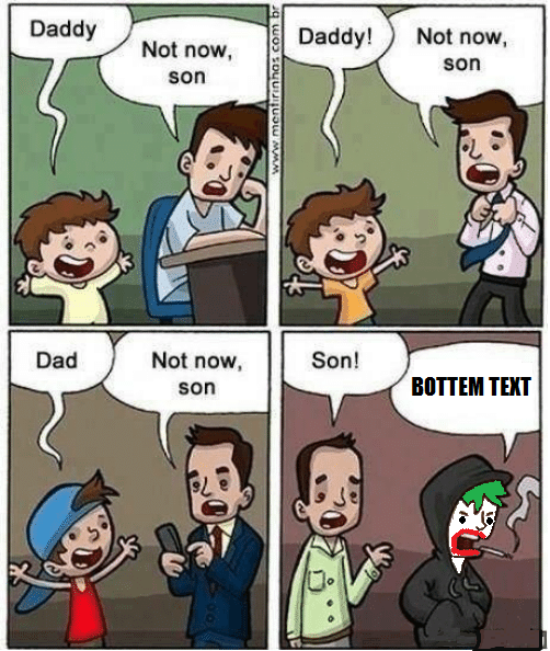 sad short comics story - Daddy Daddy! Not now, son Not now, son com br Dad Son! Not now, son Bottem Text ..
