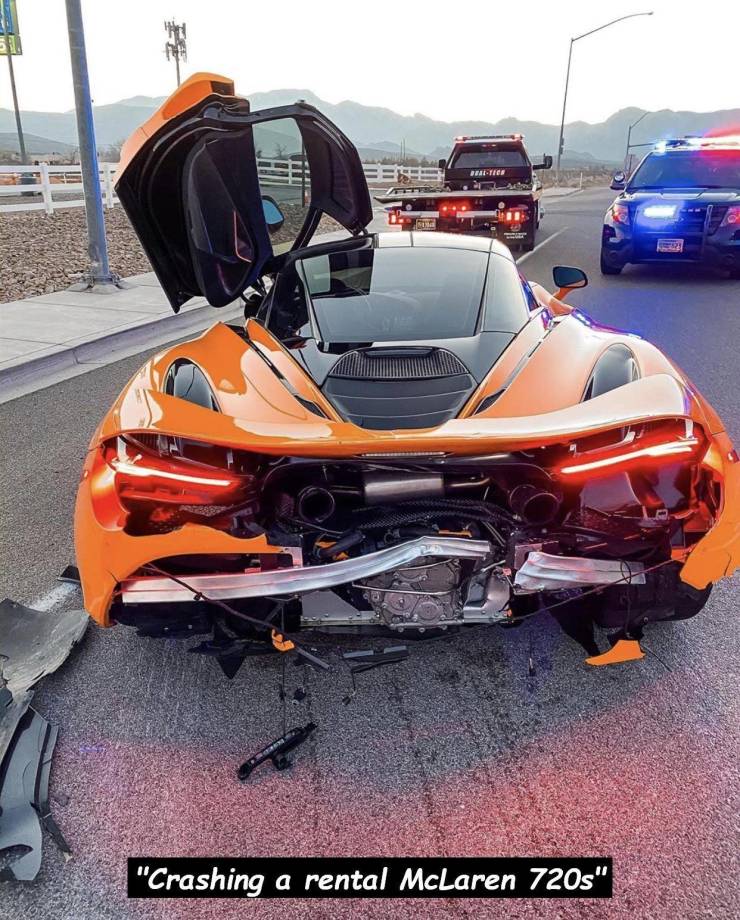 supercar - "Crashing a rental McLaren 720s"