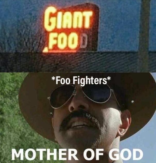 glasses - Giant Food Foo Fighters Mother Of God