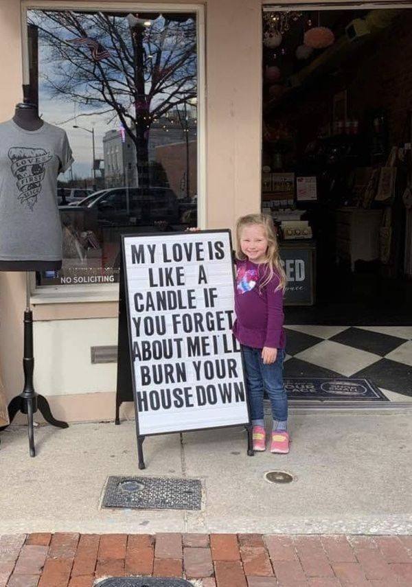 street - "No Soliciting My Love Is A Candle If You Forget About Meill Burn Your House Down