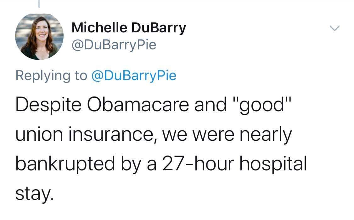 lana del rey iconic tweets - Michelle DuBarry Despite Obamacare and "good" union insurance, we were nearly bankrupted by a 27hour hospital stay.