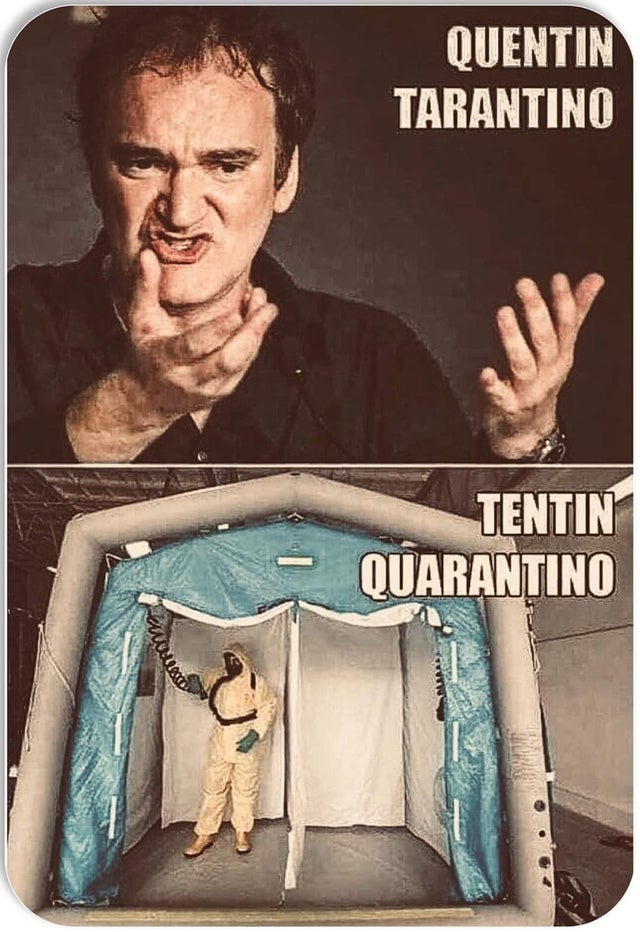 photo caption - Quentin Tarantino Tentin Quarantino or