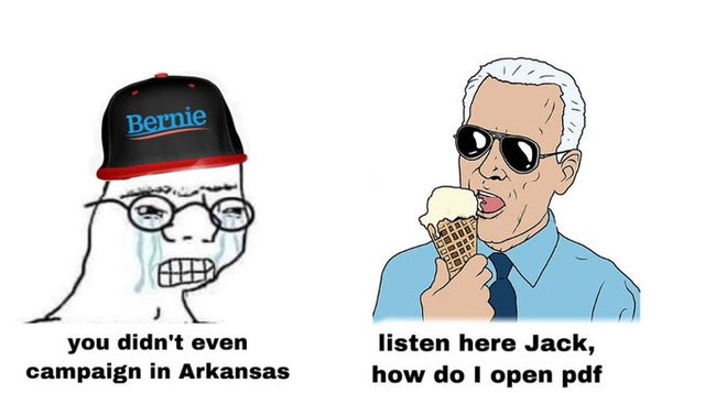 bernie sanders presidential campaign, 2016 - Bernie you didn't even campaign in Arkansas listen here Jack, how do I open pdf