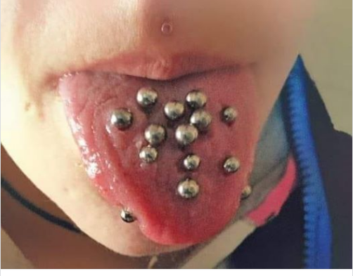 ugly tongue piercing