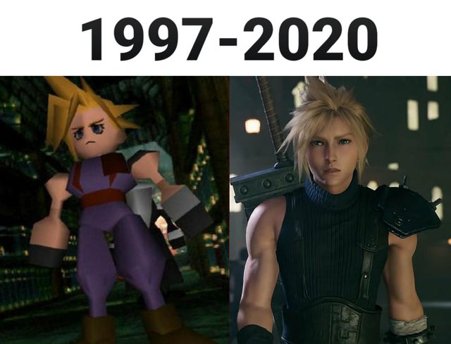 gaming memes - Final Fantasy VII - 19972020