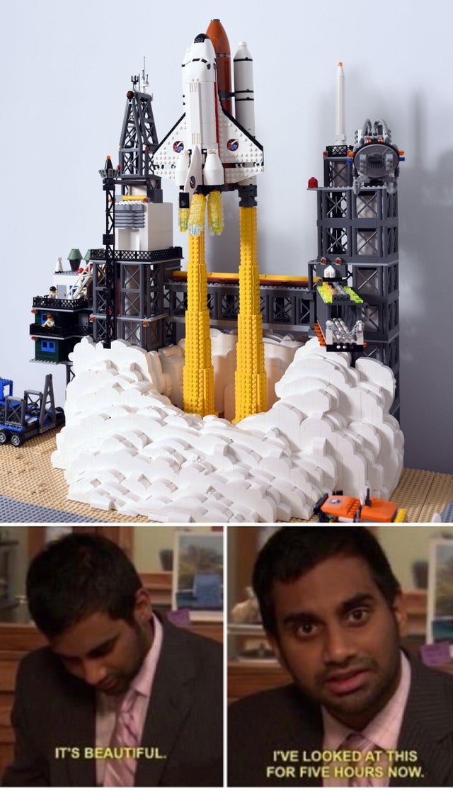 dank meme - lego rocket - It'S Beautiful. I'Ve Looked At This For Five Hours Now.