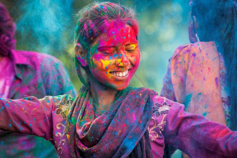 Holi pictures - festival of colors - spring - peuples et cultures