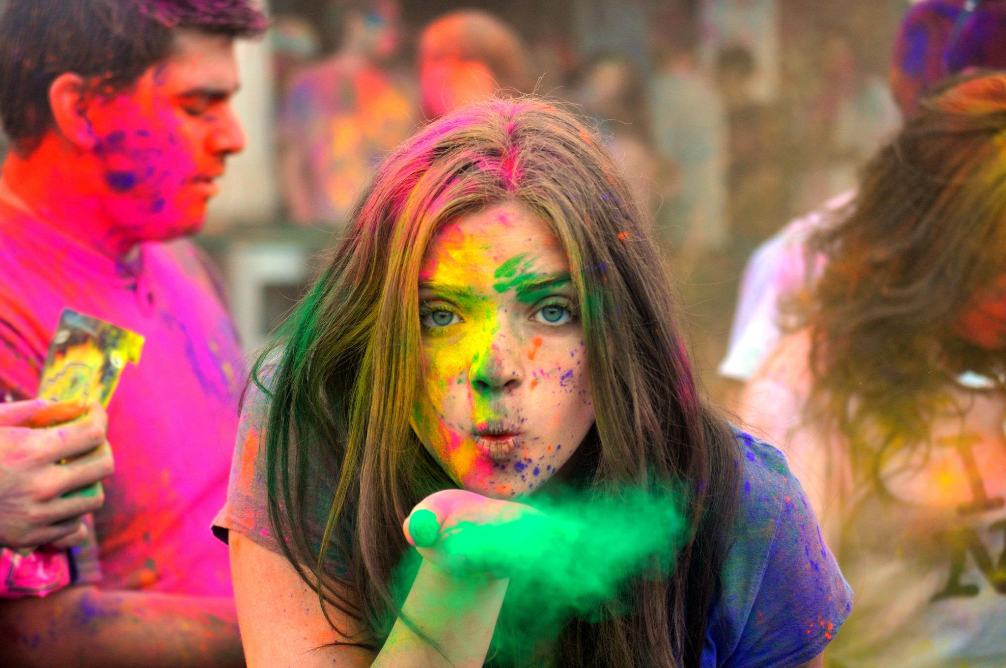 Holi pictures - festival of colors - spring - holi festival