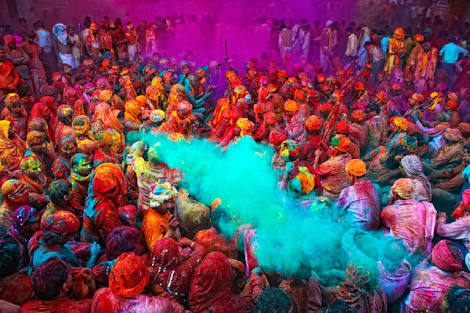 Holi pictures - festival of colors - spring - holi festival india