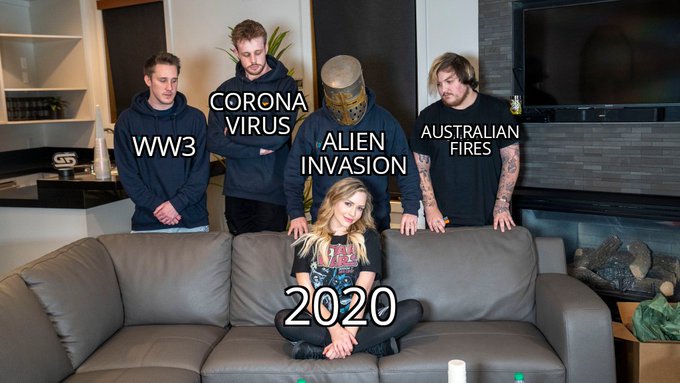 t shirt - Corona Virus WW3 Alien Invasion Australian Fires 2020