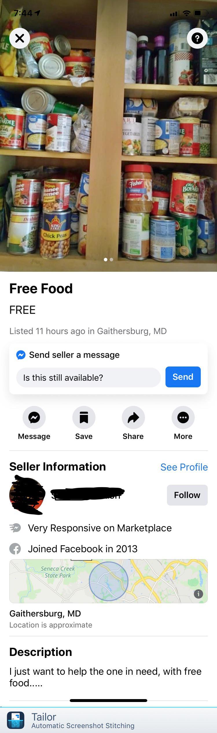 web page - Ari Sardee violi Egetables Fisher Boyar Rann P Sini Chick Peas Free Food Free Listed 11 hours ago in Gaithersburg, Md Send seller a message Is this still available? Send Message Save More Seller Information See Profile Very Responsive on Market