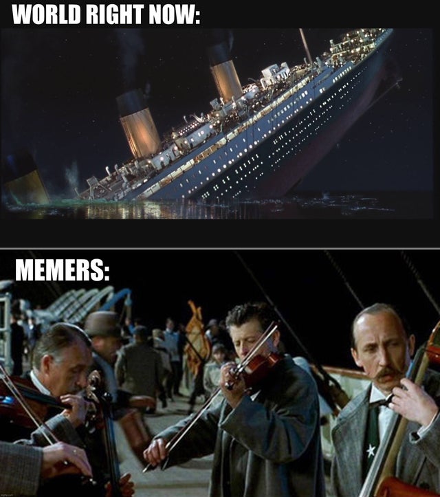 titanic sinking - World Right Now Memers