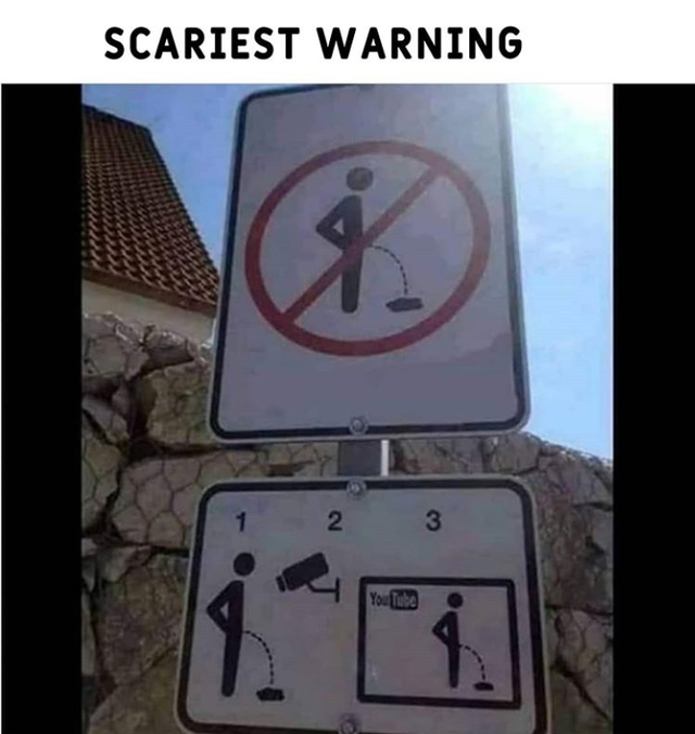 urinating meme - Scariest Warning 1 2 3 YouTube