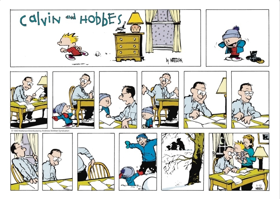 happy memes, wholesome memes, nice memes, clean memes, 2020 memes - father's day calvin and hobbes dad - Calvin and Hobbes, Vent Oon Oo oo oo O 1. Ooo o by Materon 1990 Watterson Distributed by Andrews McViel Syndication 112