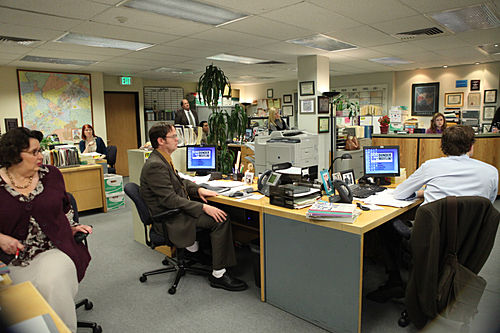zoom background  - dunder mifflin the office set - Ult In