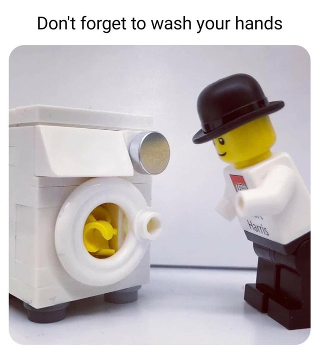 lego - Don't forget to wash your hands