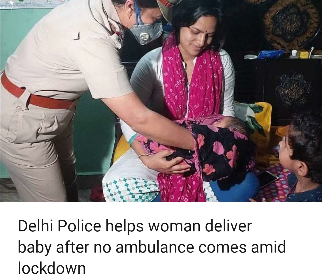 shoulder - Delhi Police helps woman deliver baby after no ambulance comes amid lockdown