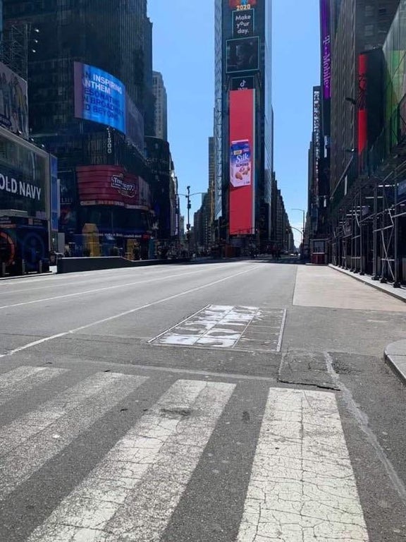 empty time square