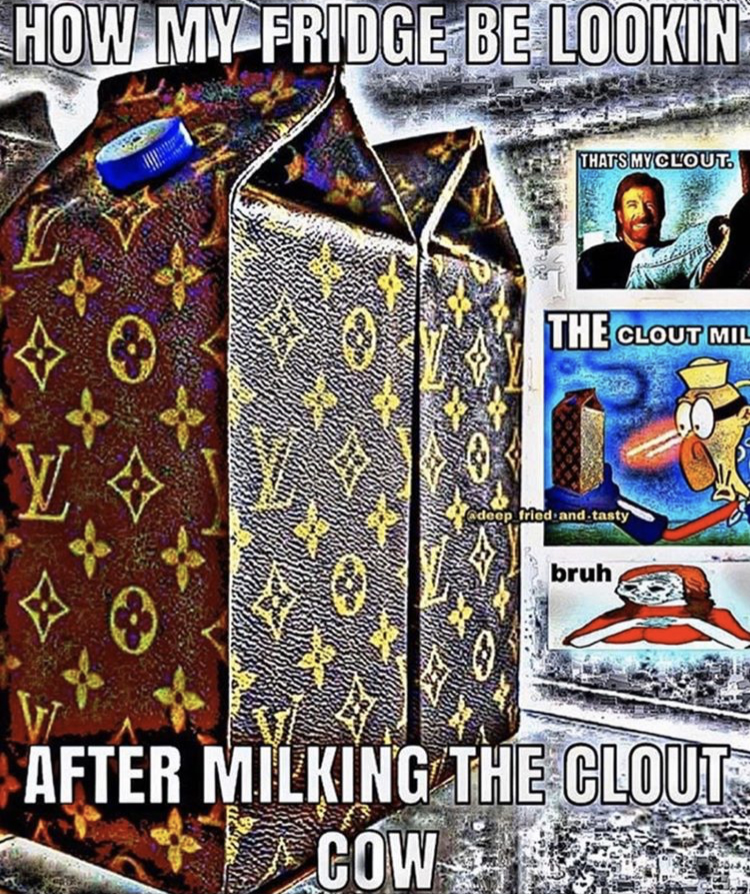 louis vuitton milk carton - How My Fridge Be Lookin After Milking The Clout Cow