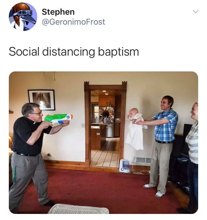 shoulder - Stephen Frost Social distancing baptism