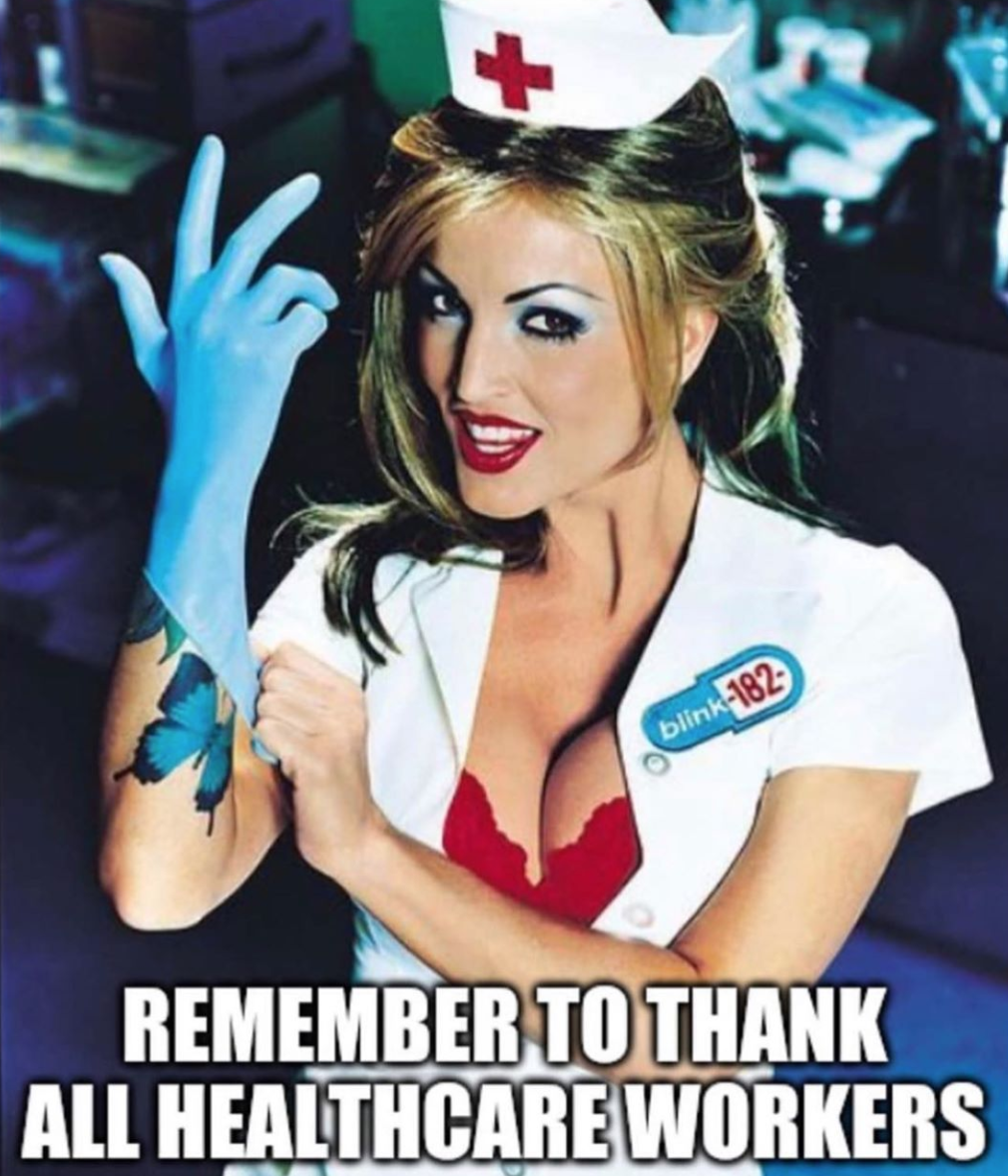 blink 182 enema of the state - blink182 Remember To Thank All Healthcare Workers