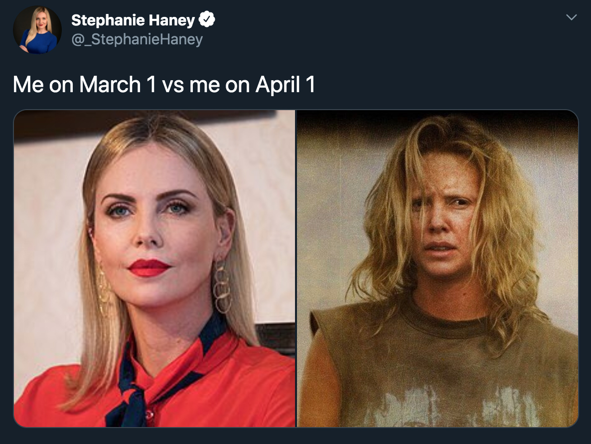 monster charlize theron movie poster - Me on March 1 vs me on April 1