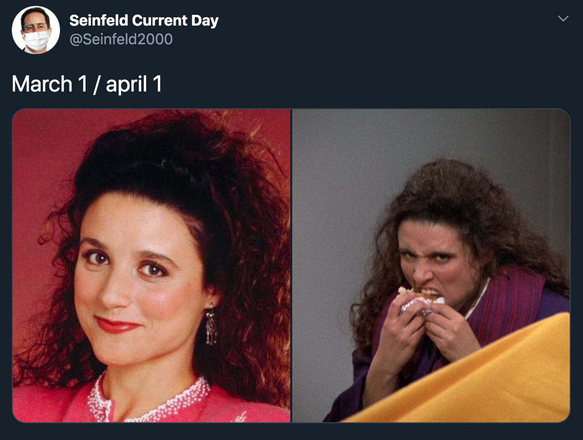 elaine benes - Seinfeld Current Day March 1 april 1