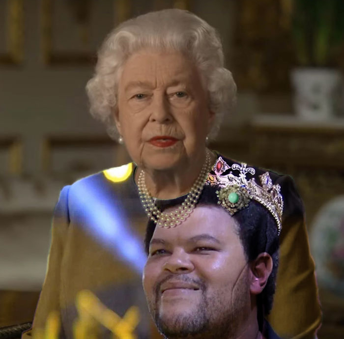 queen of england - man wearing crown