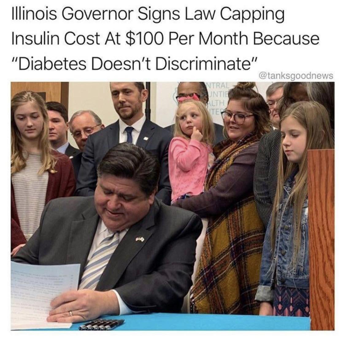 illinois governor signs bill capping insulin costs - Illinois Governor Signs Law Capping Insulin Cost At $100 Per Month Because