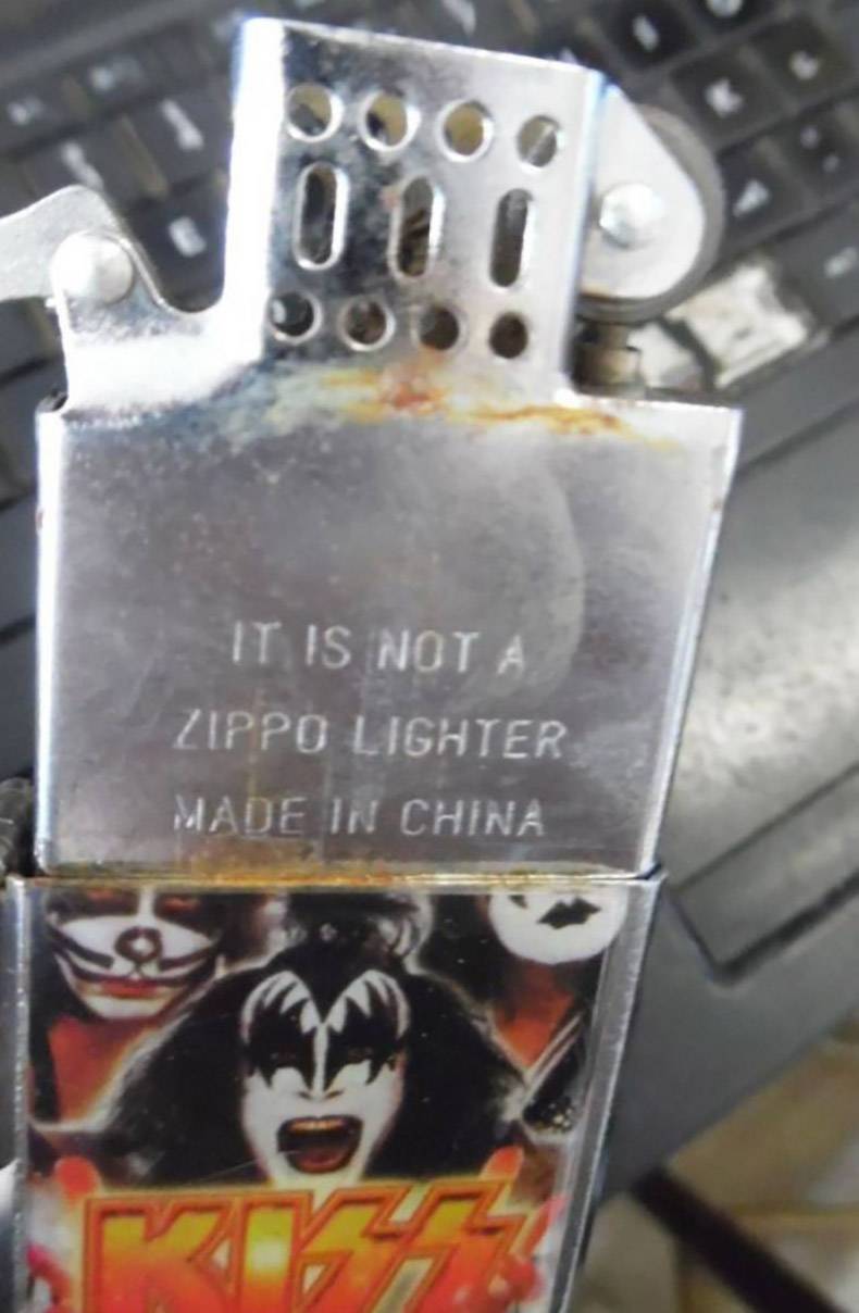 kiss - It Is Not Zippo Lighter Made In China