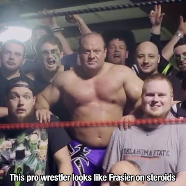 frasier meme wrestling - Yoklahoma State This pro wrestler looks Frasier on steroids