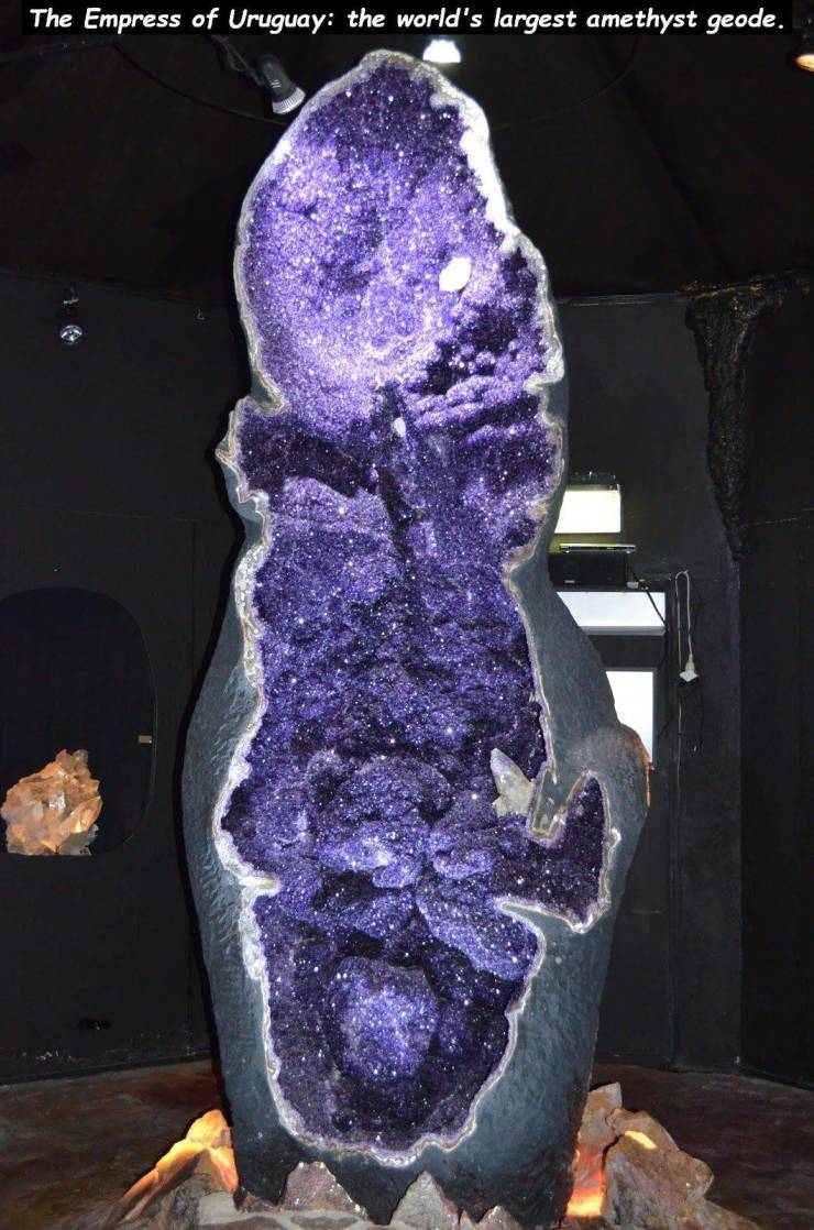 geode - The Empress of Uruguay the world's largest amethyst geode.