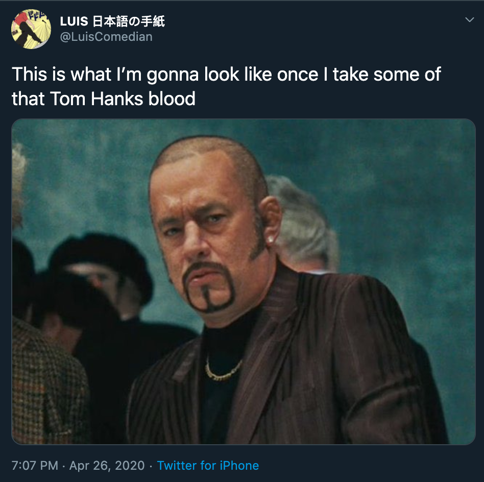 tom hanks blood meme - this is what I'm gonna look like once I take some of that tom hanks blood
