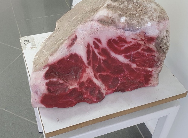 rock looks like steak