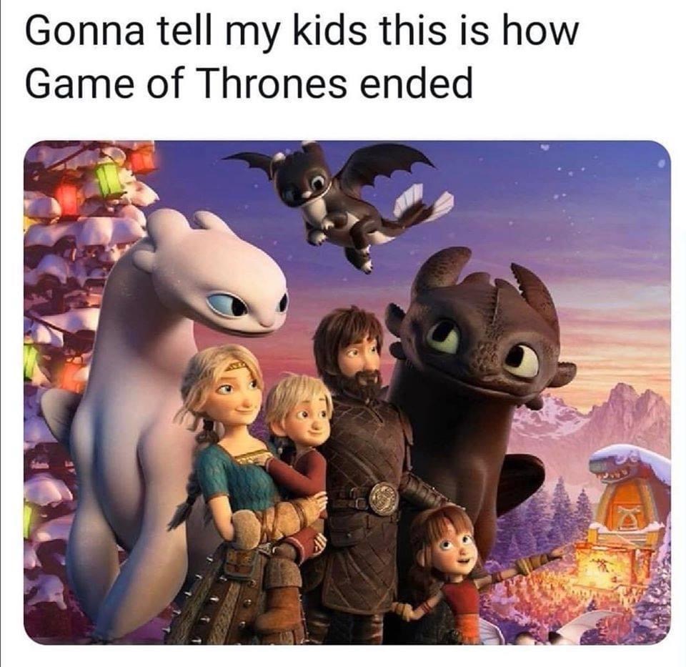 gonna tell my kids this was game - Gonna tell my kids this is how Game of Thrones ended